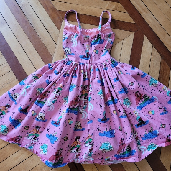 Pinupgirl Couture pink Neverland dress xs - Picture 6 of 8
